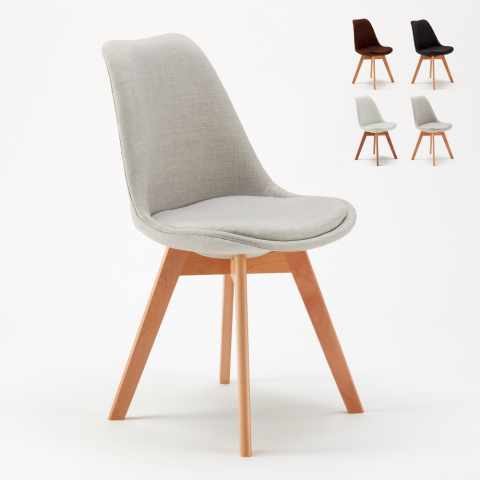 Tulipan nordica plus dining design chair fabric seat scandinavian living room Promotion