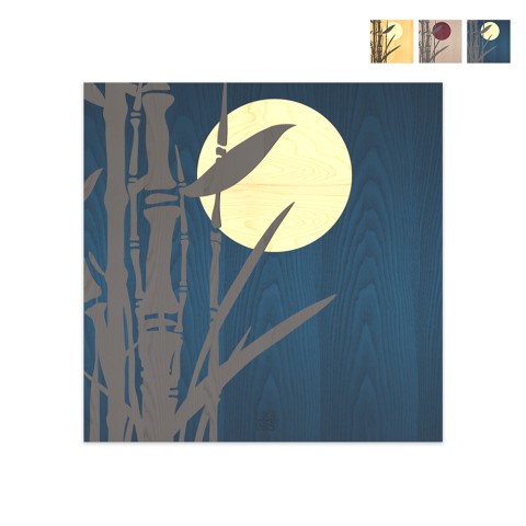 Hand inlaid wooden painting 75x75cm natural fantasy Bamboo Promotion