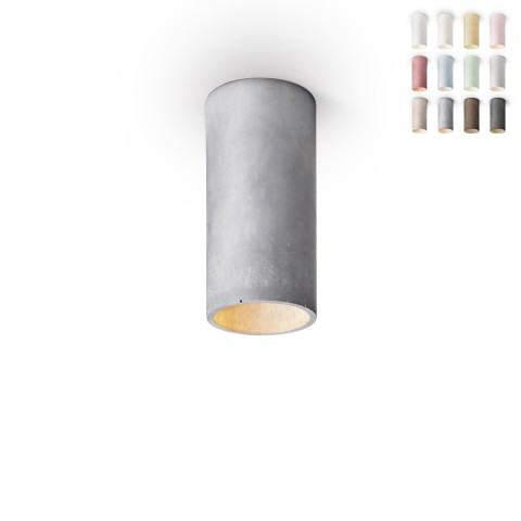 Ceiling spot lamp cylinder suspended 13cm modern design Cromia Promotion