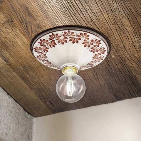 Classic design ceiling lamp hand-painted Trieste PL Promotion