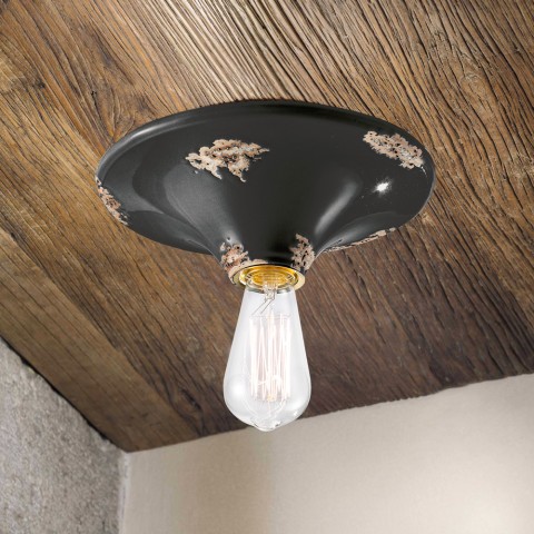 Hand-painted ceramic ceiling lamp Vintage PL design Promotion