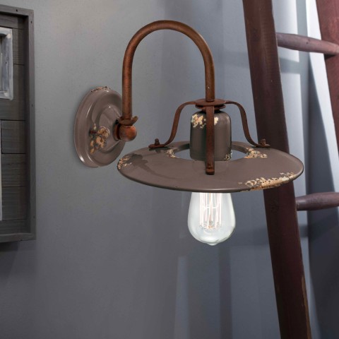 Wall lamp industrial design iron and ceramic Country AP Promotion