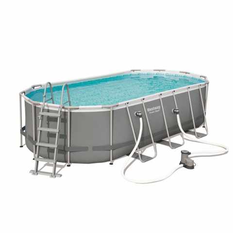Bestway Oval Above Ground Pool 56710 Power Steel 549x274x122 cm Promotion