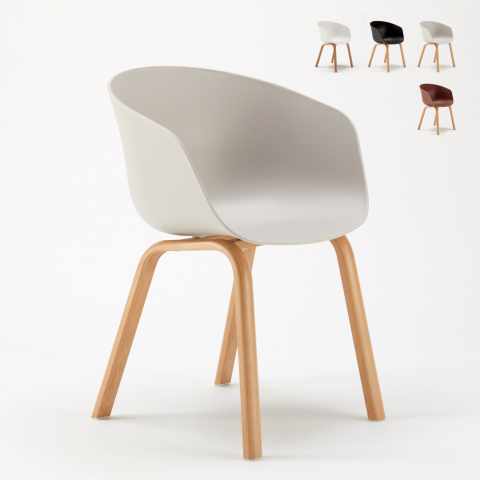 Stock of 20 Chairs Scandinavian Design Metal Wood Effect Dexer For Bars And Restaurants Promotion