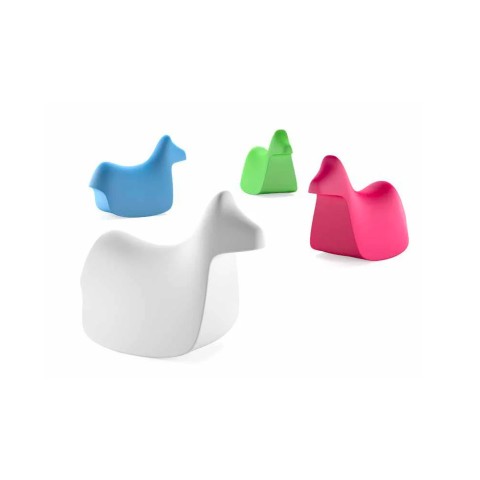 Children's rocking chair modern design polyethylene Pony Promotion