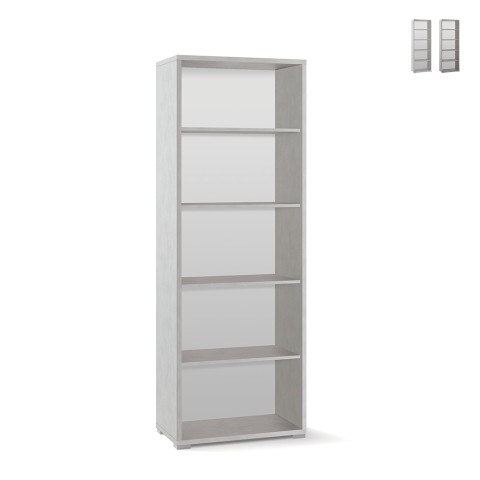Open bookcase 5 compartments modern multi-purpose cabinet Opal Promotion