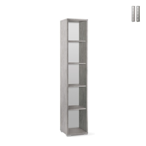 Modern column cabinet 5 compartments open multi-purpose bookcase Hill Promotion