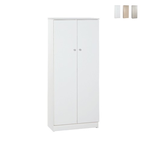 Multipurpose cabinet 2 doors 3 shelves living room entrance Kadir Promotion