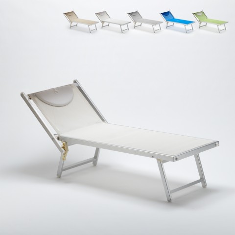 Italia Sun aluminium textilene beach sun lounger Promotion