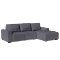 3-seater corner sofa with peninsula and armrests Diamante in fabric On Sale