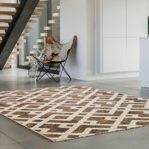 Rectangular Carpet Rectangular Modern Design Furniture for Living Room Office Art Twist Brown Promotion