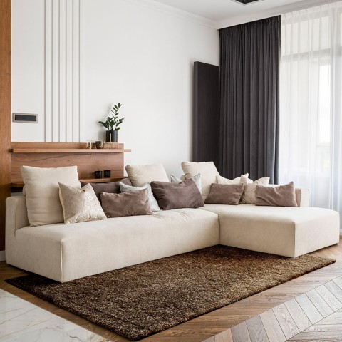 Rectangular Carpet Modern Design Solid Colour Living Room Trend Brown Promotion