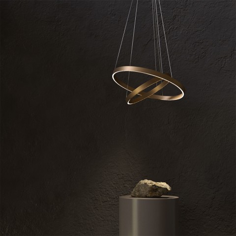 Living room 2-ring LED pendant chandelier modern Rim Maytoni Promotion