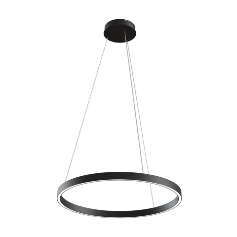 Black circle ceiling chandelier Ø 60cm light LED modern Rim Maytoni Promotion