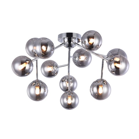 Modern chrome metal ceiling lamp glass balls Dallas Maytoni Promotion