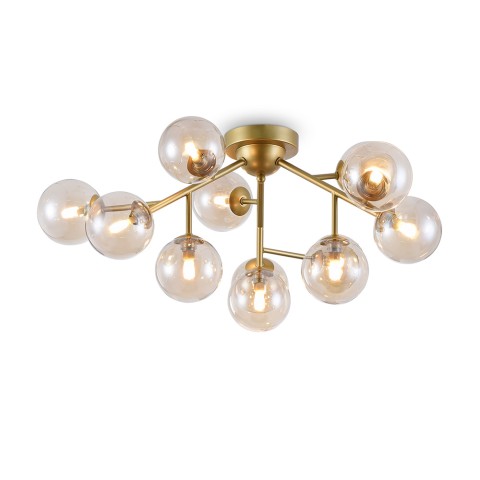 Golden metal ceiling lamp glass balls Dallas Maytoni Promotion