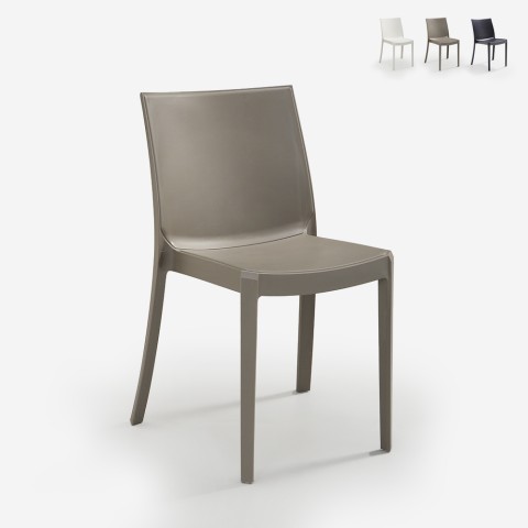 Stock 23 stackable outdoor chairs garden bar restaurant Perla BICA Promotion