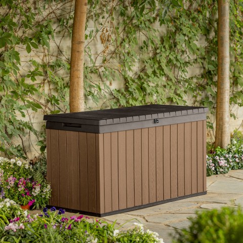 Darwin Box 150G Keter K252701 Outdoor Resin Garden Terrace Trunk Promotion