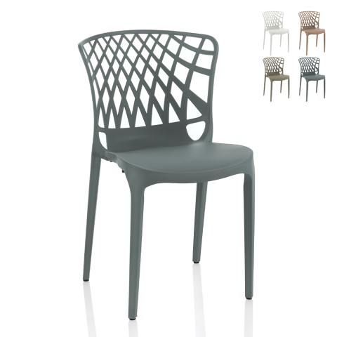 Modern dining room chair outdoor kitchen restaurant garden stackable Arko Promotion