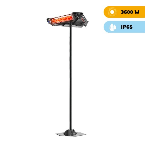 Infrared Heater 3 Stoves 1200W on Pole Outdoor Indoor Girosole Promotion
