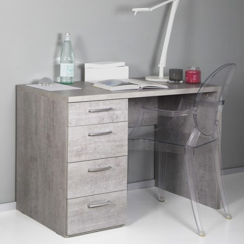 Modern office desk 4 drawers smartworking grey KimDesk GS Promotion