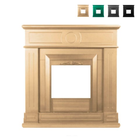 Decorative frame for electric fireplace stove floor Lipari Sur Promotion