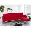 3-seater clic clac corner sofa bed in reclining Nordic design fabric Palmas Sale