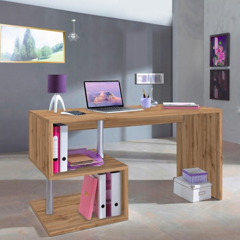 Space-saving modern wooden office desk 140x60cm Bolg WD Promotion