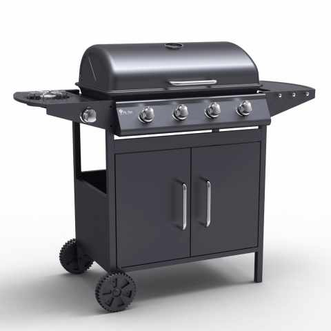 Gas BBQ Barbecue made of Stainless Steel 4+1 Burners and Barbecue Grill Ayrshire Promotion