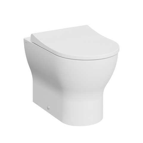 Back to wall bathroom toilet bowl with toilet seat Mia Round VitrA Promotion