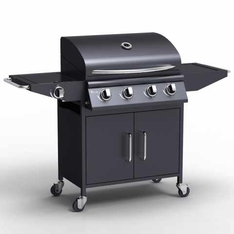 copy of Gas Barbecue Stainless Steel 4+1 Burners and Barbecue Grill Red Angus Promotion