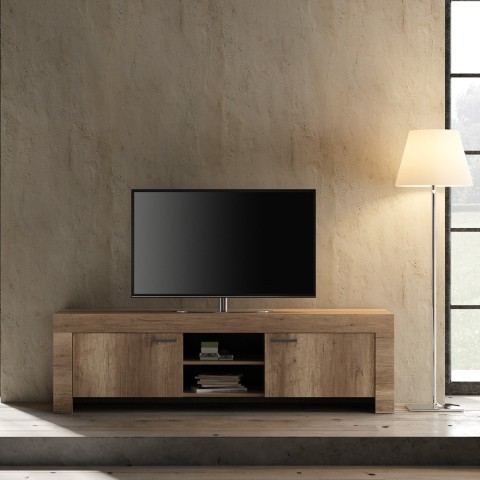Wooden living room TV stand 180cm 2 doors Large Land Promotion