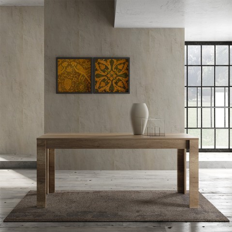 Design kitchen dining room table 180x90cm wood oak Even Land Promotion