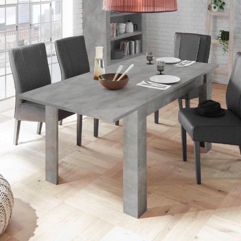 Modern dining table 90x137-185cm extendable concrete Fold Urbino Promotion