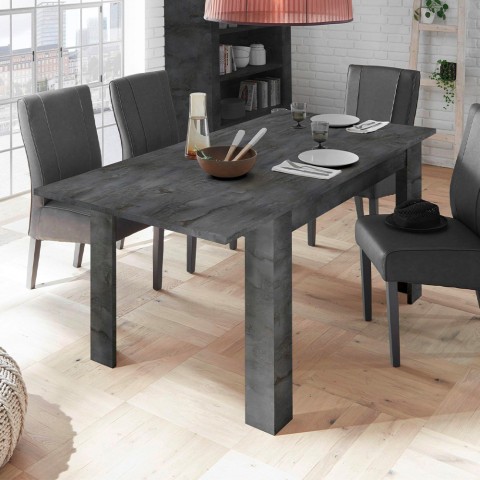Modern design extending table 90x137-185cm wood black Diogo Urbino Promotion
