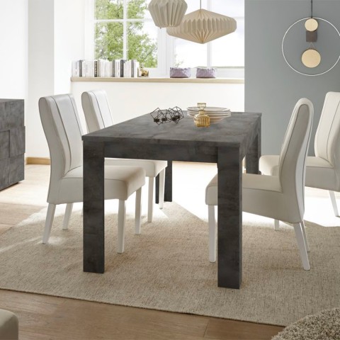 Log Urbino modern black wooden extending dining table 180x90cm Promotion