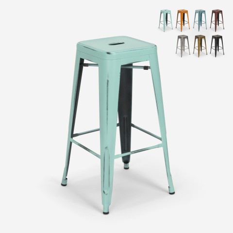 Tolix Steel Stale vintage industrial design metal bar stool Promotion