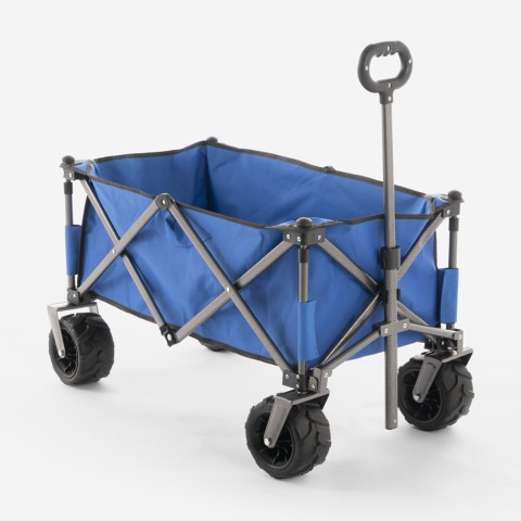 Folding beach and garden trolley with 4 wheels 100kg Sandy Promotion