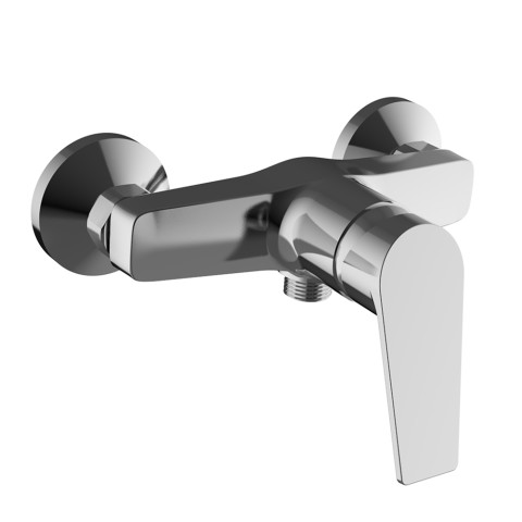 Modern chrome single lever external bathroom shower mixer Kalos Promotion