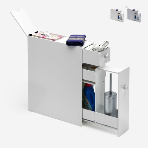 Slim space-saving bathroom storage mobile 17x48x60cm Moposh Promotion