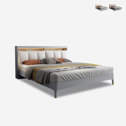 Double Bed 160x200 Modern LED USB Courier Promotion