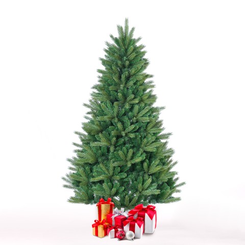 Artificial green Christmas tree 180cm realistic effect Wengen Promotion