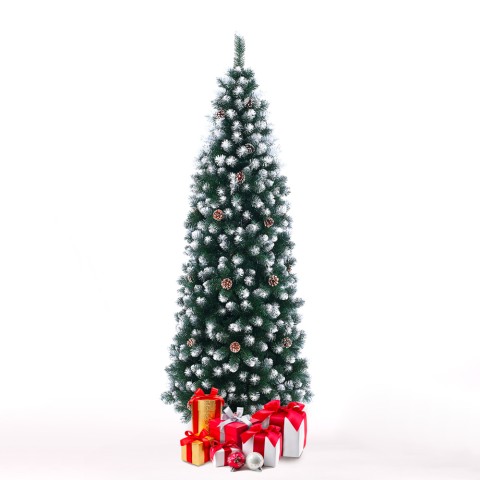 Christmas tree 180cm snow-covered green decorated with Poyakonda cones Promotion