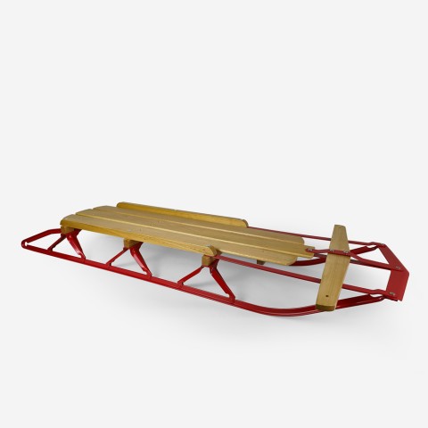 Snow wooden sled for kids classic 2-seater Vixen Promotion