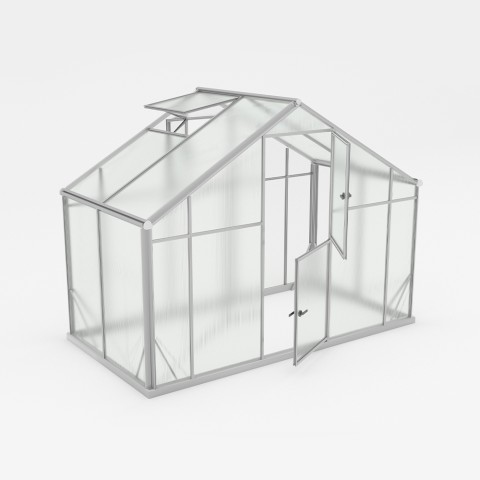 Aluminum polycarbonate garden greenhouse 290x150-220-290x220h Sanus WM Promotion