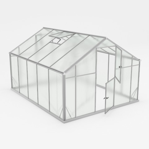 Garden greenhouse aluminum polycarbonate 290x360-430-500x220h Sanus WL Promotion