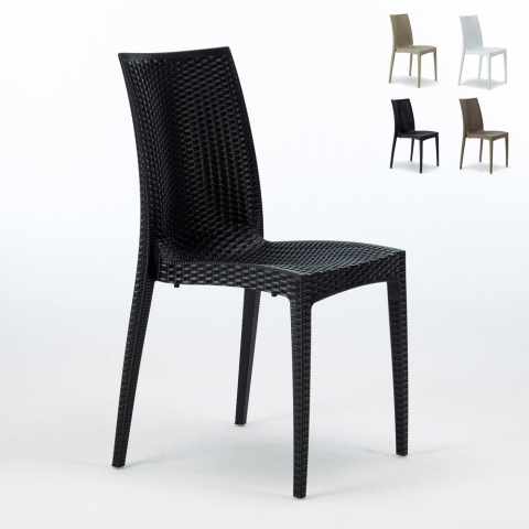 22 Poly rattan chairs for bar and garden restaurant Bistrot Grand Soleil Promotion