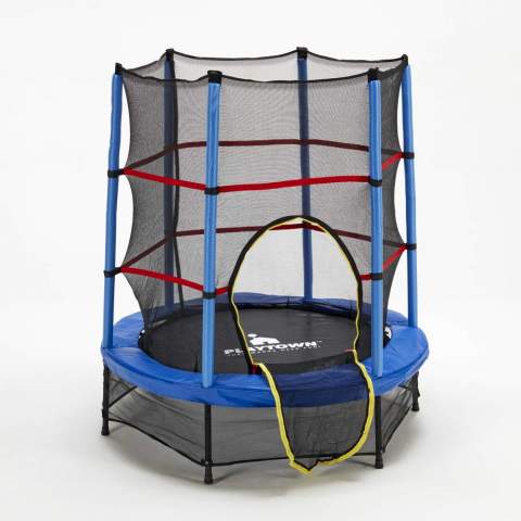 Children's 140cm round trampoline safety net Frog Promotion