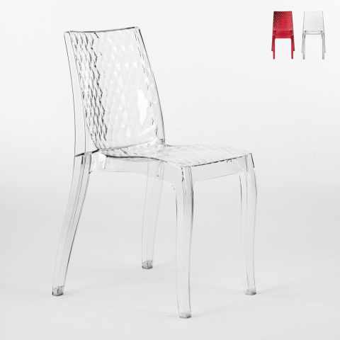 Transparent Design Chair in Polycarbonate Made in Italy for Home Interiors Hypnotic