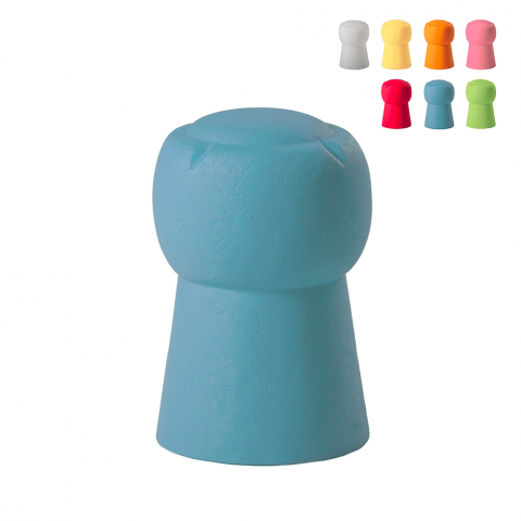 Luminous bottle cap-shaped stool for Bars and Clubs SLIDE Cin Cin Promotion